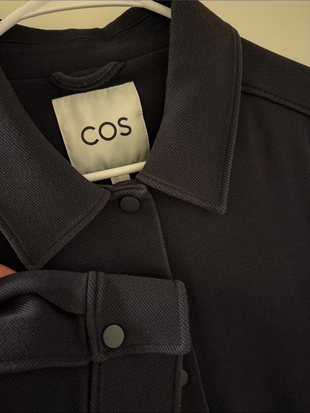COS Black Button-Front Blazer Jacket